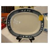 Blue and white platter, ca. 1910