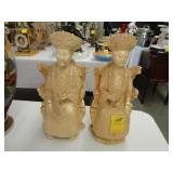 Pair of figures of The Emperor and Empress of