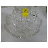 Brillant period cut glass bowl