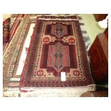 3' x 5'5' Red and tan Persian prayer rug
