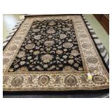 9' x 12' Contemporary, decorator wool rug in tan,