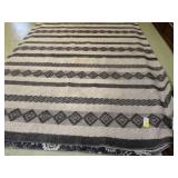 10' x 12' Grey and charcoal wool rug