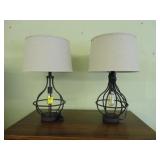 Pair of decorator lamps