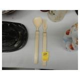 Salad spoon and fork