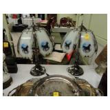 Pair of decorator horse lamps