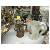 Four German steins