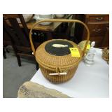 Handmade Nantucket whale basket