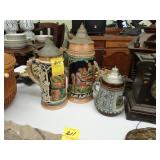 Three German steins