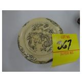 Hand carved round box