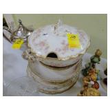 Partial set of floral Haviland Limoges dinner