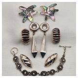 MEXICO Silver Jewelry Earrings & Bracelet