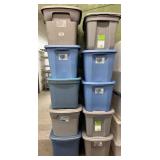 Selection of 18 Gallon Storage Totes