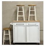 Kitchen Island and Bar Stools