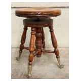 Clawfoot Piano Stool