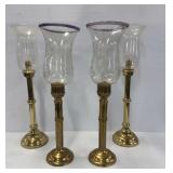 Brass Candle Lustres