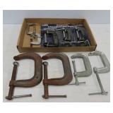 Tray Lot of C-Clamps