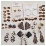 Silver Earrings Pierced Etc Incl. Gems