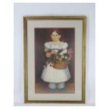 Early American Childs Print Portrait