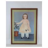 Early American Childs Print Portrait