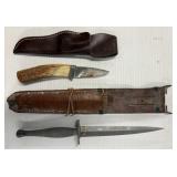 Dagger and Fixed Blade Knife