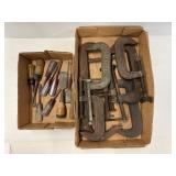 C Clamps and Chisels