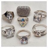 Silver Rings with Flashy CZs (7)