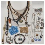 Silver Earrings & Bits + Costume Jewelry