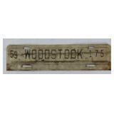 Woodstock Virginia Town Tag