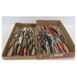 Two Trays of Assorted Pliers