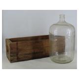 Shipping Crate and Glass Carboy