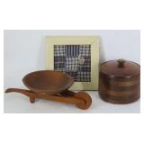 Treen Wares and Framed Textile