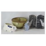 Porcelain Pottery and Marble