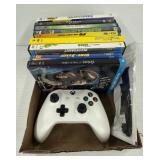 DVDs and Xbox Controller