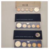 1965-66-67 US Special Mint Sets Plastic Cases