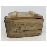 Small Arms Wooden Ammo Box