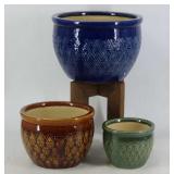 Ceramic Planters with Stand