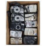 Tray Lot of Assorted 35MM Camera