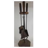 Rustic Fireplace Set