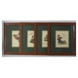 Lot of Four Norman Rockwell Prints