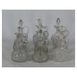 Pressed and Patterned Glass Cruets