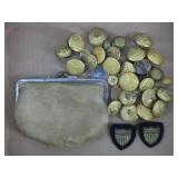 Military Buttons and Textile