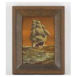 Lawrence Forbes Wolfe Tall Ship Engraving