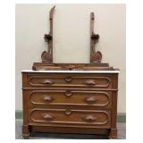 victorian style marble top dresser