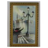 Original Oil on Canvas Venetian Scene