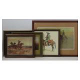 Framed Western Themed Artwork