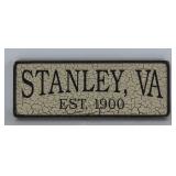 Stanley Virginia Decorative Sign