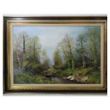 Signed Oil on Canvas Landscape