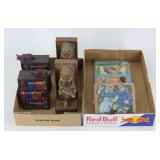 Bookends and Ceramic Tiles