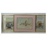 Dock and Harbor Watercolors Selection