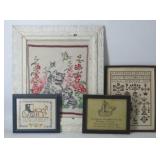 Framed Samplers and Embroidery